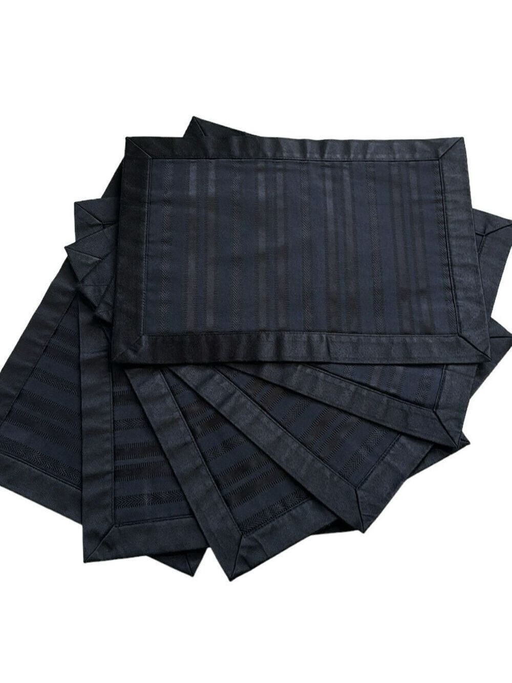 Waterford Placemats in Black Set of 6